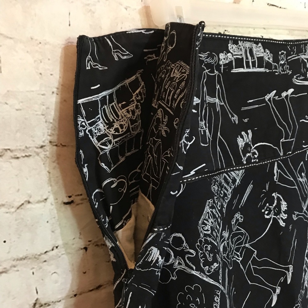 Lapis skirt black with a cute fun print size M - Picture 4 of 6